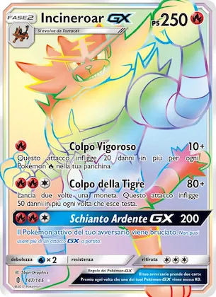 Incineroar GX 147 – Guardiani Nascenti