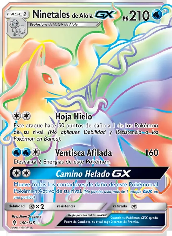 Ninetales de Alola GX 150 – Albor de Guadianes
