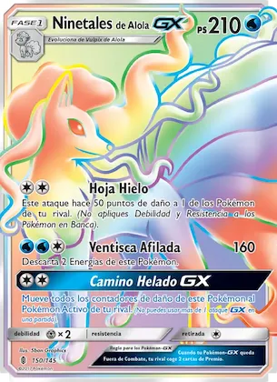 Ninetales de Alola GX 150 – Albor de Guadianes