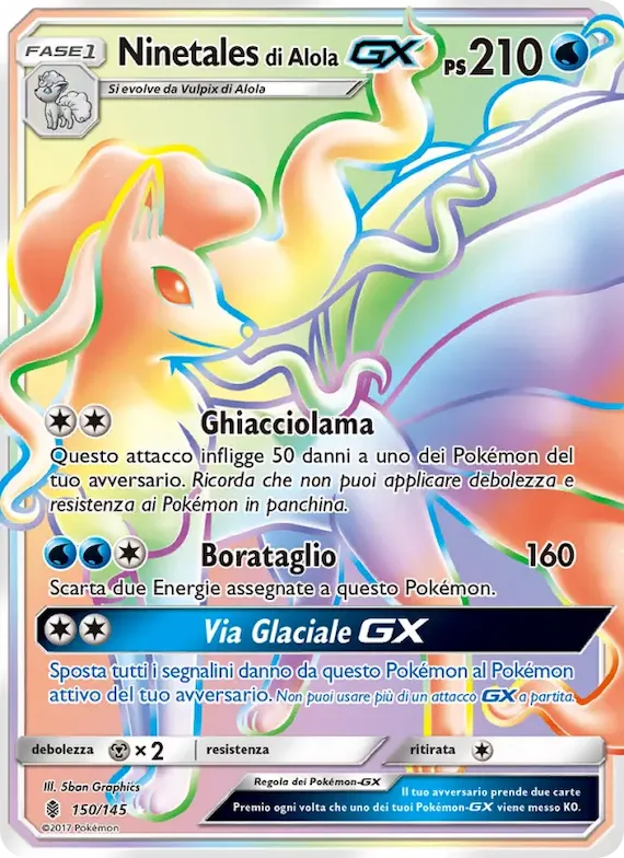 Ninetales di Alola GX 150 – Guardiani Nascenti