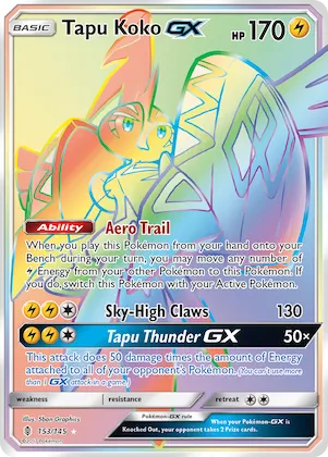 Tapu Koko-GX #153 – Guardians Rising