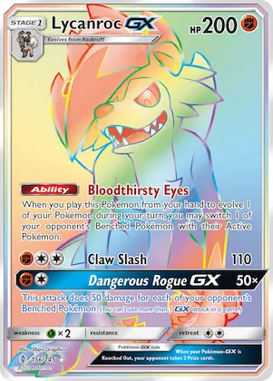 Lycanroc-GX #156 – Guardians Rising