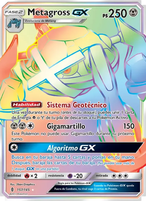 Metagross GX 157 – Albor de Guadianes