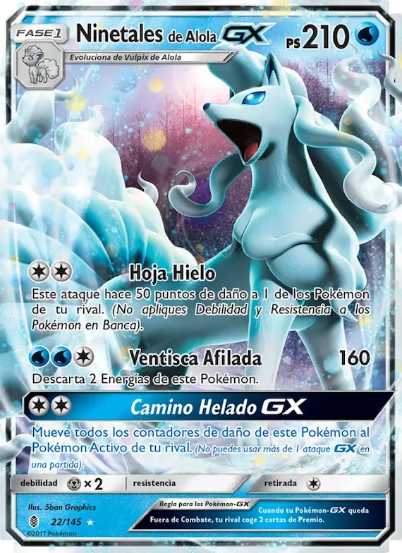 Ninetales de Alola GX 22 – Albor de Guadianes