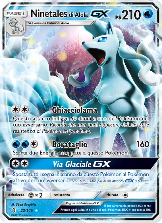 Ninetales di Alola GX 22 – Guardiani Nascenti