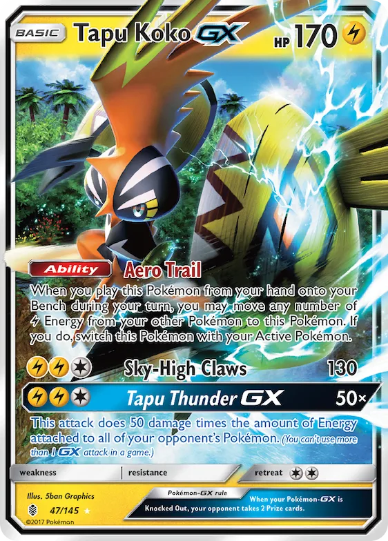Tapu Koko-GX #47 – Guardians Rising