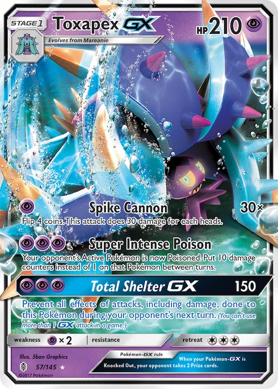 Toxapex-GX #57 – Guardians Rising