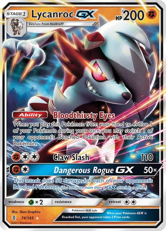 Lycanroc-GX #74 – Guardians Rising