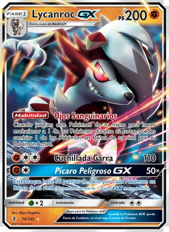 Lycanroc GX 74 – Albor de Guadianes