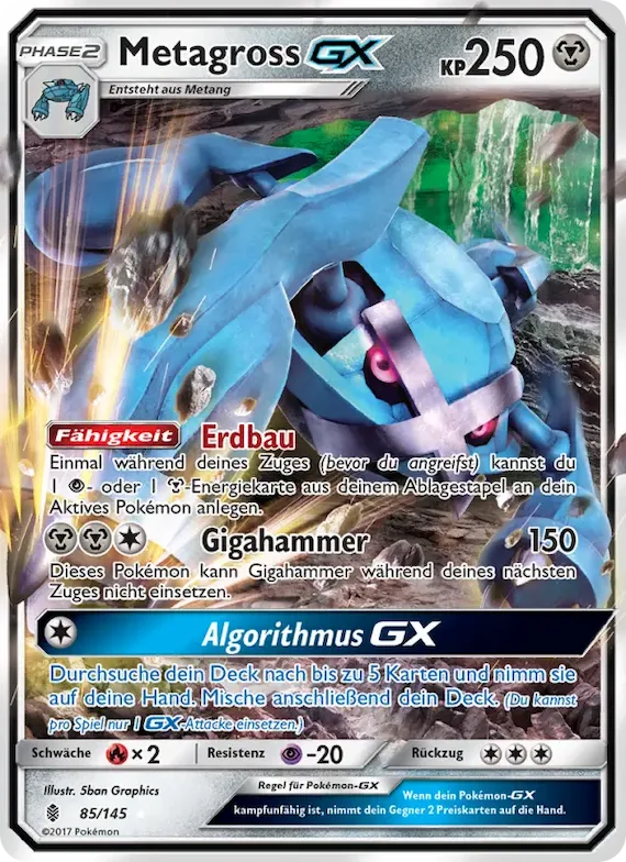Metagross GX 85 – Stunde der Wächter