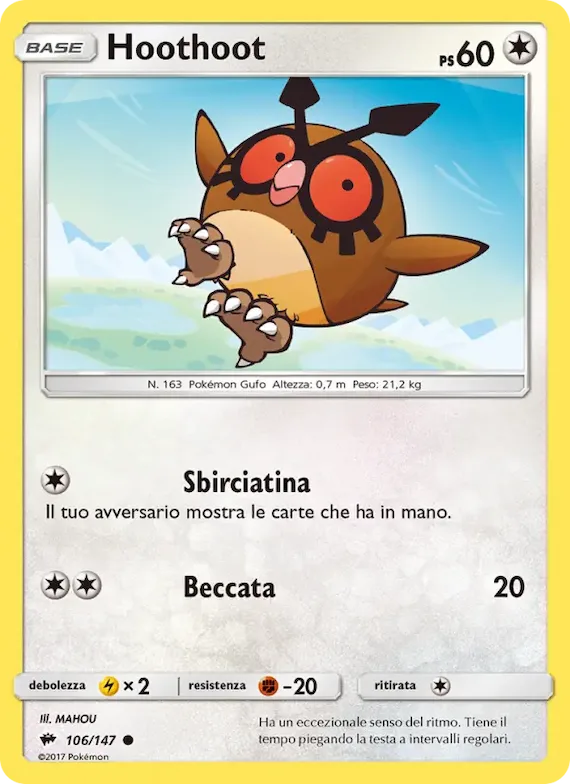 Hoothoot 106 – Ombre Infuocate