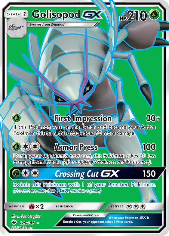 Golisopod-GX #129 – Burning Shadows
