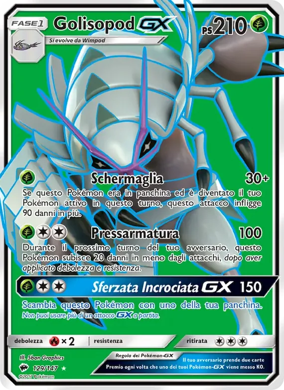 Golisopod GX 129 – Ombre Infuocate