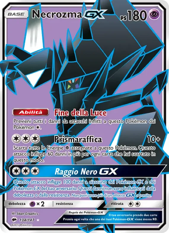 Necrozma GX 134 – Ombre Infuocate