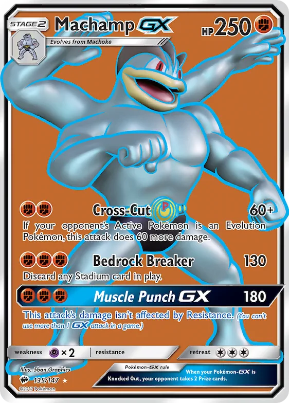 Machamp-GX #135 – Burning Shadows