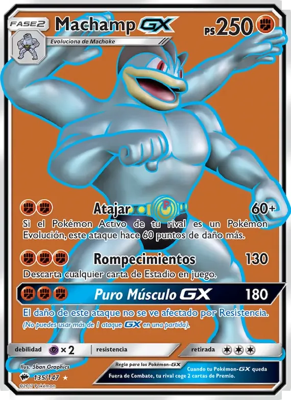 Machamp GX 135 – Sombras Ardientes