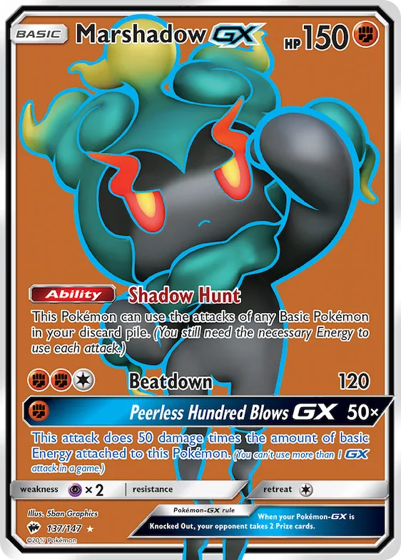 Marshadow-GX #137 – Burning Shadows