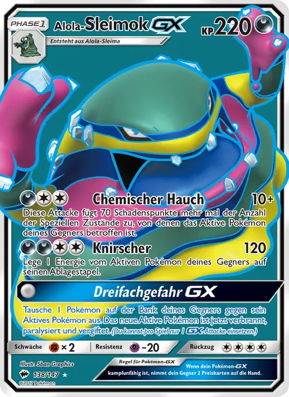 Alola-Sleimok GX 138 – Nacht in Flammen