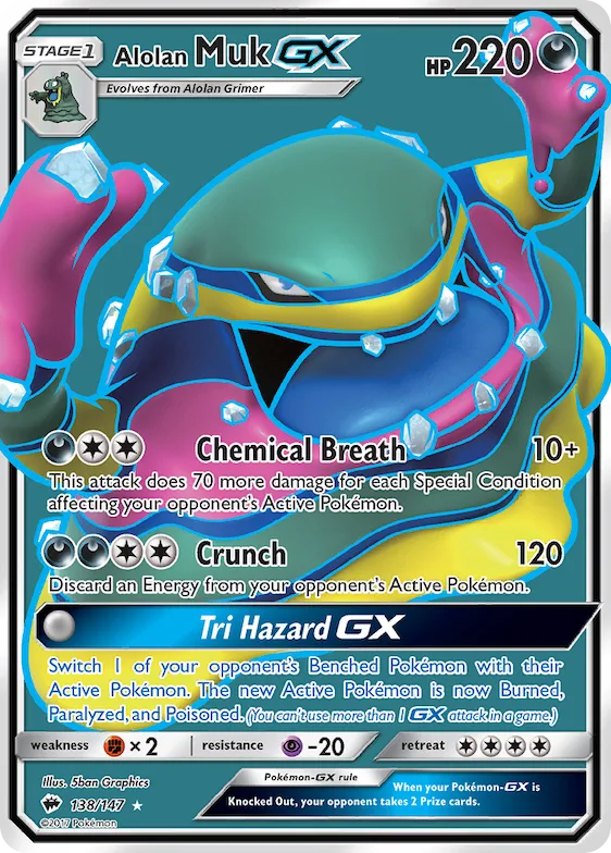 Alolan Muk-GX #138 – Burning Shadows