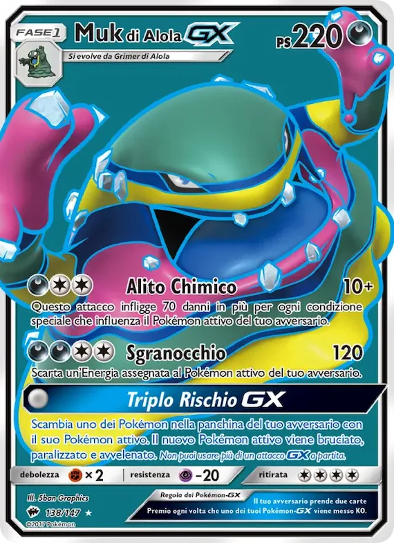 Muk di Alola GX 138 – Ombre Infuocate