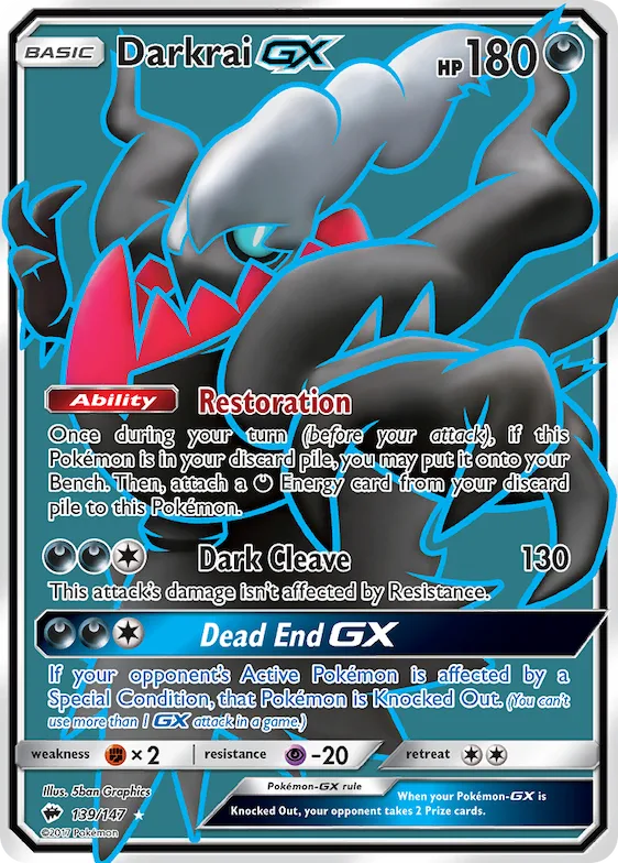 Darkrai-GX #139 – Burning Shadows