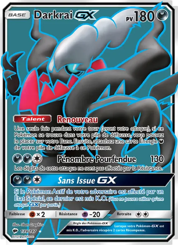 Darkrai GX 139 – Ombres Ardentes