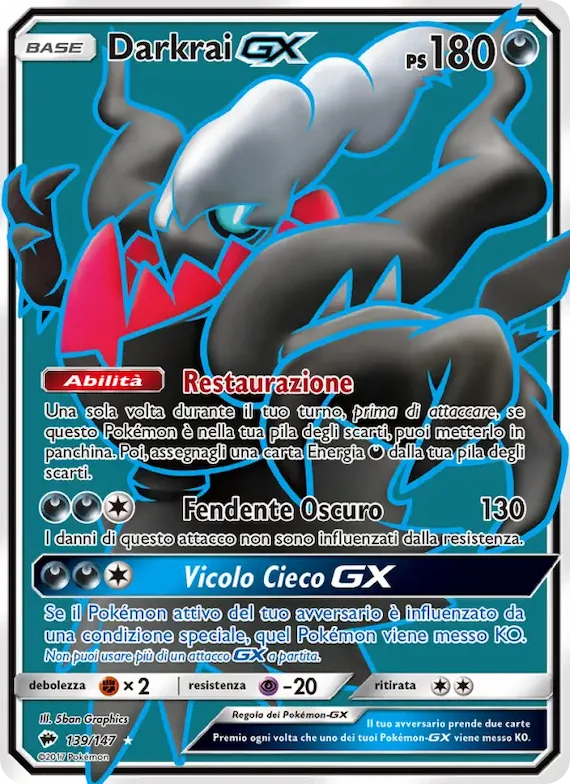 Darkrai GX 139 – Ombre Infuocate