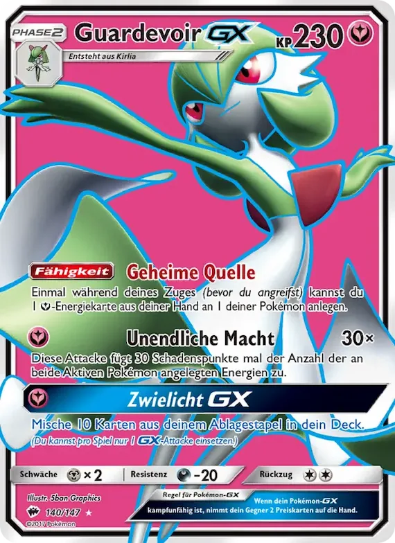 Guardevoir GX 140 – Nacht in Flammen