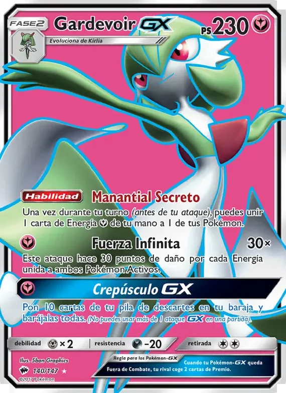 Gardevoir GX 140 – Sombras Ardientes