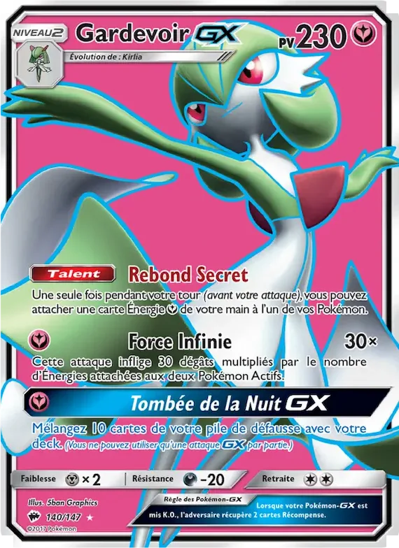 Gardevoir GX 140 – Ombres Ardentes