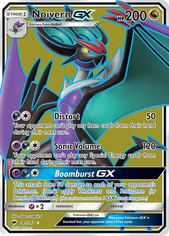 Noivern-GX #141 – Burning Shadows