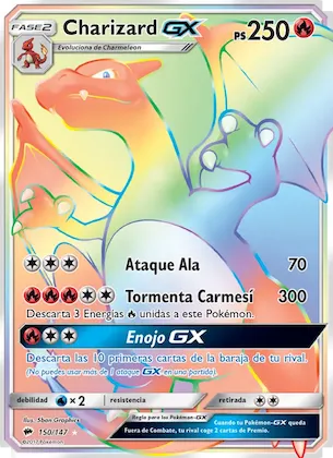 Charizard GX 150 – Sombras Ardientes