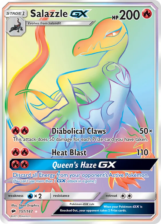 Salazzle-GX #151 – Burning Shadows
