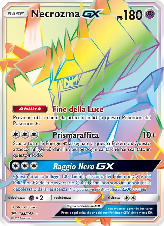 Necrozma GX 153 – Ombre Infuocate