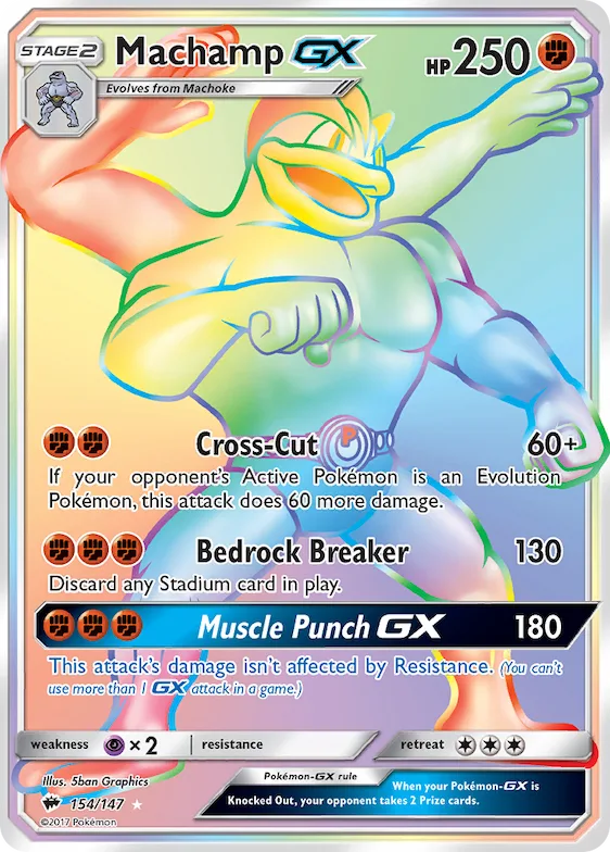 Machamp-GX #154 – Burning Shadows