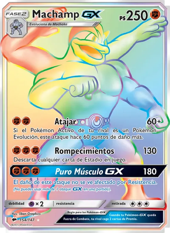 Machamp GX 154 – Sombras Ardientes