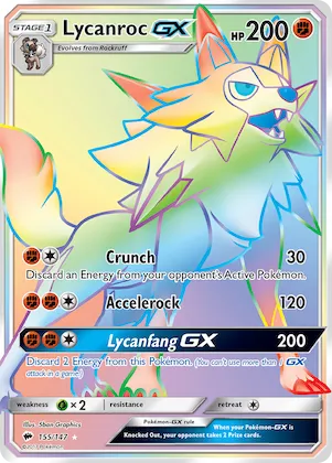 Lycanroc-GX #155 – Burning Shadows