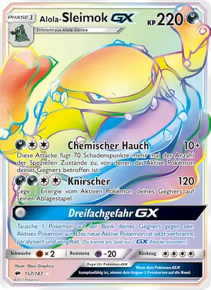 Alola-Sleimok GX Nr. 157 – Burning Shadows