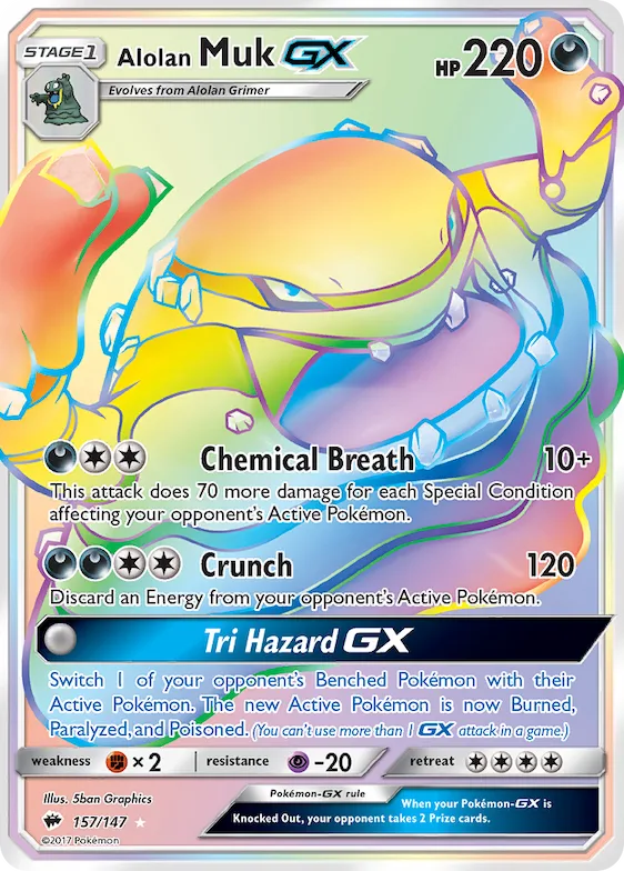 Alolan Muk-GX #157 – Burning Shadows