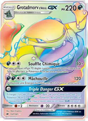 Grotadmorv d’Alola GX n° 157 – Ombres Ardentes