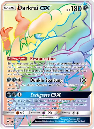Darkrai GX 158 – Nacht in Flammen