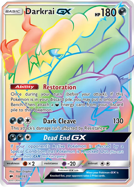 Darkrai-GX #158 – Burning Shadows