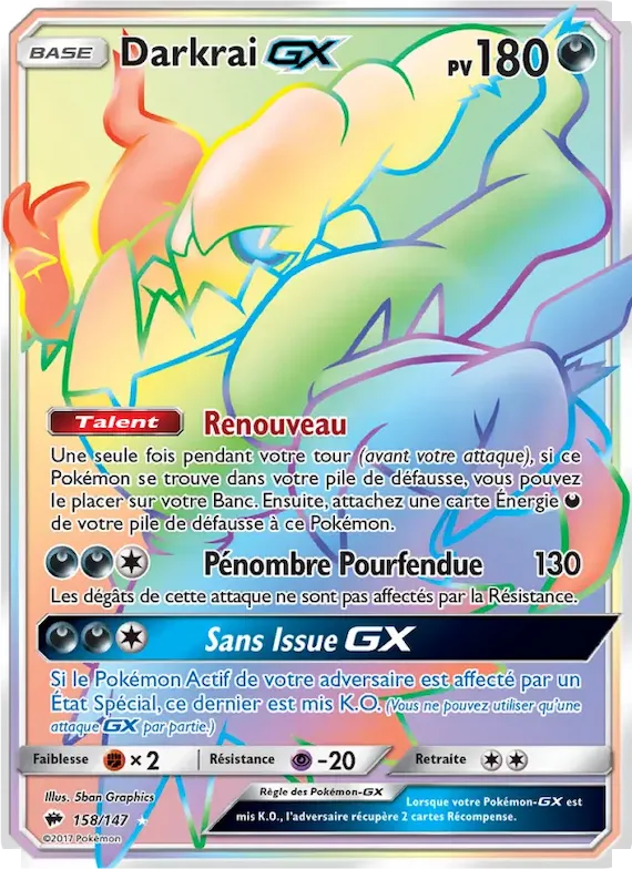 Darkrai GX 158 – Ombres Ardentes