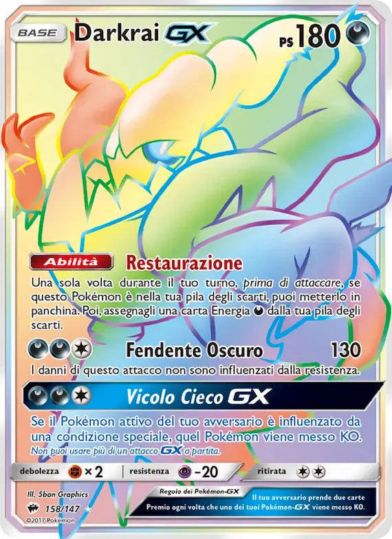 Darkrai GX 158 – Ombre Infuocate