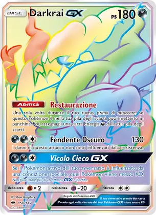 Darkrai GX 158 – Ombre Infuocate