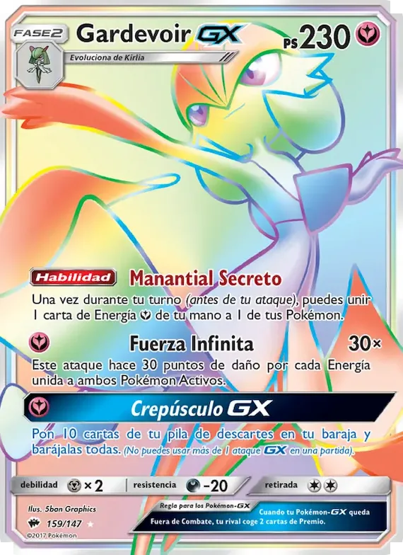 Gardevoir GX 159 – Sombras Ardientes