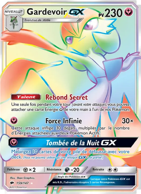 Gardevoir GX 159 – Ombres Ardentes