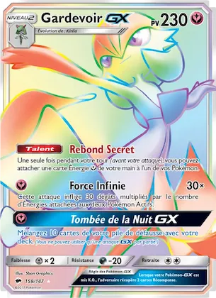Gardevoir GX 159 – Ombres Ardentes