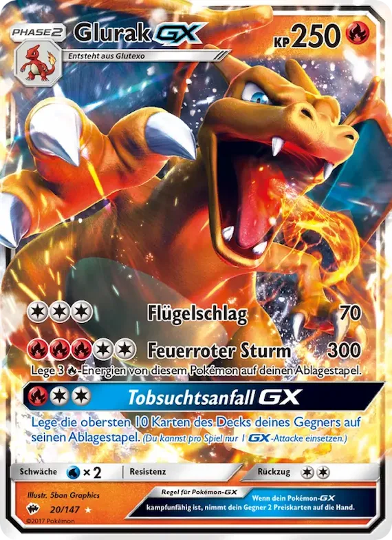 Glurak GX 20 – Nacht in Flammen