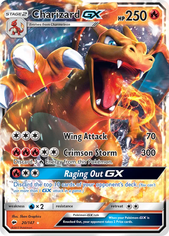 Charizard-GX #20 – Burning Shadows